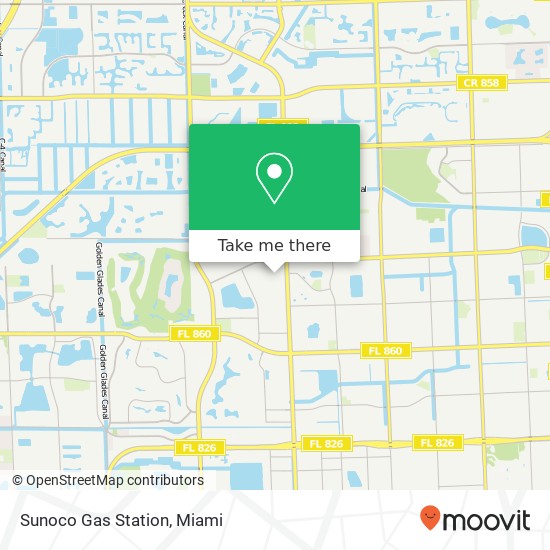 Mapa de Sunoco Gas Station