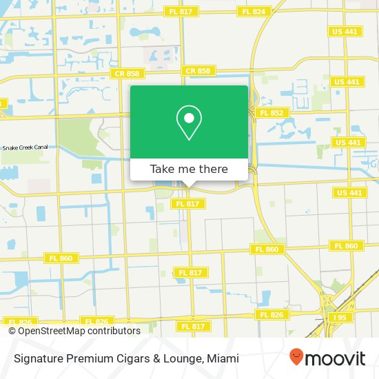 Mapa de Signature Premium Cigars & Lounge