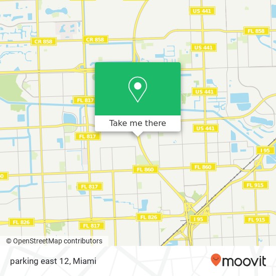 Mapa de parking east 12