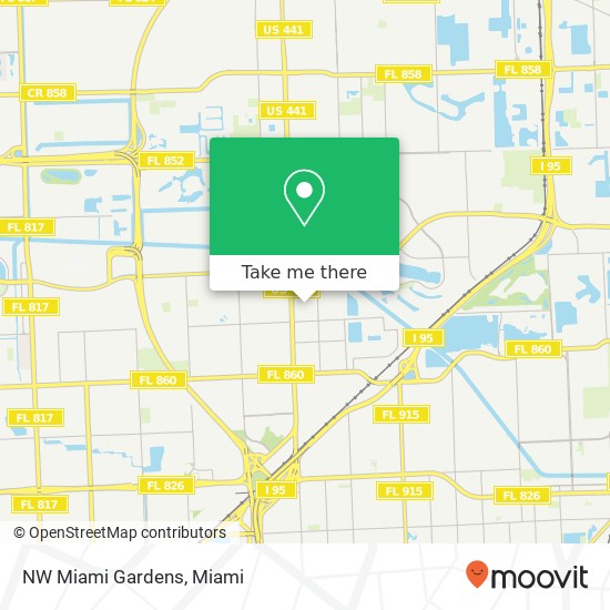 Mapa de NW Miami Gardens