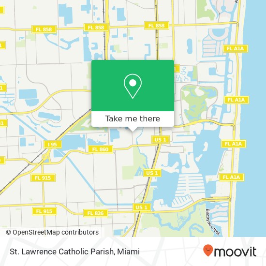 St. Lawrence Catholic Parish map