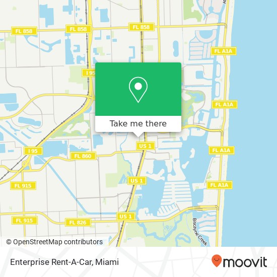 Enterprise Rent-A-Car map