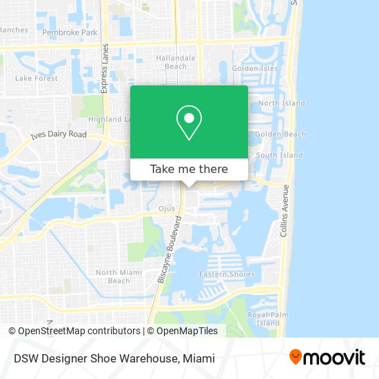 DSW Designer Shoe Warehouse map