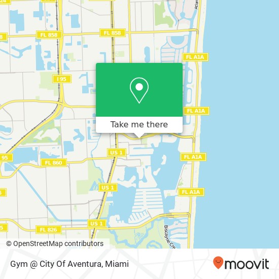 Gym @ City Of Aventura map