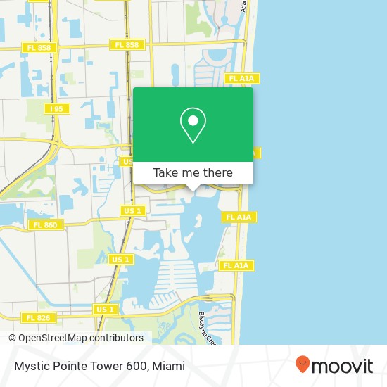 Mapa de Mystic Pointe Tower 600