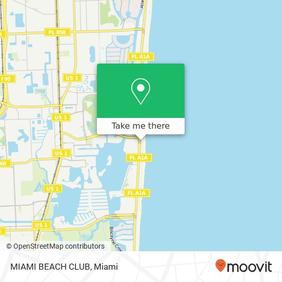 Mapa de MIAMI BEACH CLUB