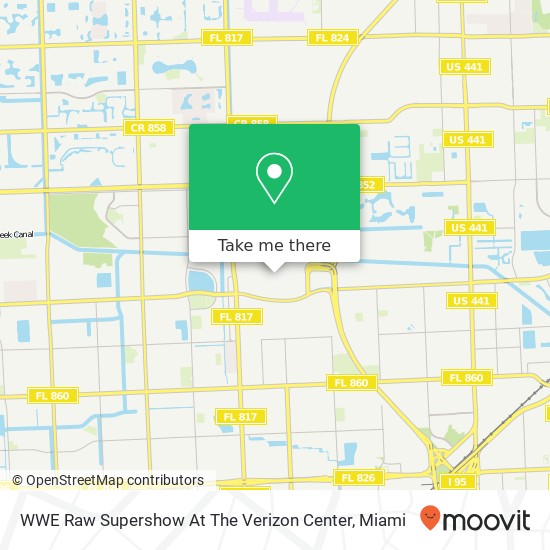 Mapa de WWE Raw Supershow At The Verizon Center