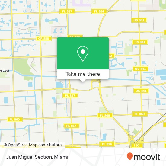 Juan Miguel Section map
