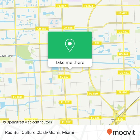Red Bull Culture Clash-Miami map