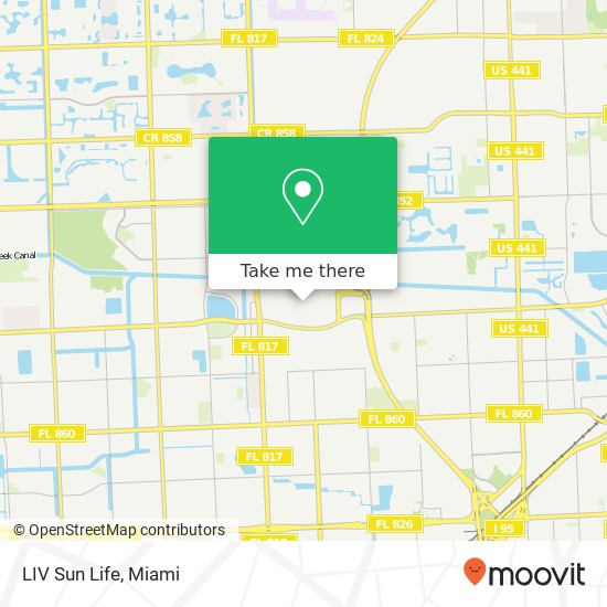 LIV Sun Life map