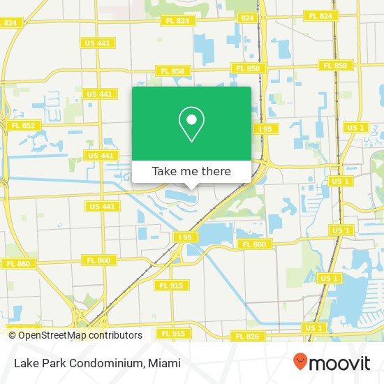 Lake Park Condominium map