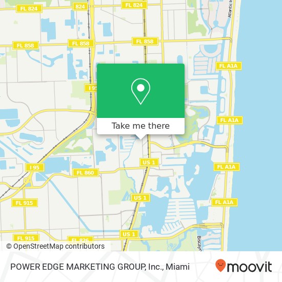 Mapa de POWER EDGE MARKETING GROUP, Inc.