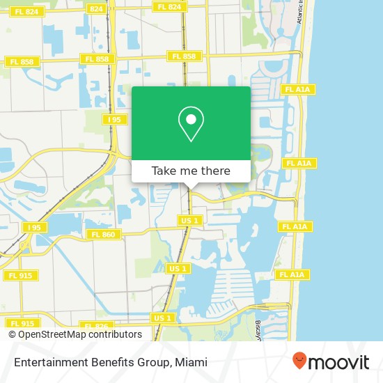 Mapa de Entertainment Benefits Group