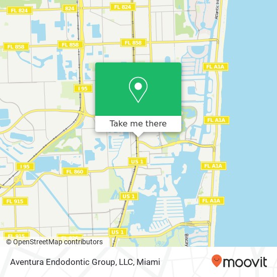 Aventura Endodontic Group, LLC map