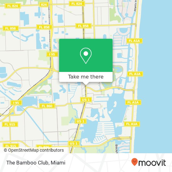 The Bamboo Club map