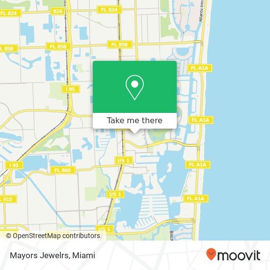 Mapa de Mayors Jewelrs