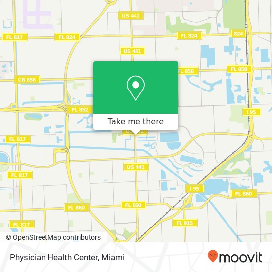 Physician Health Center map