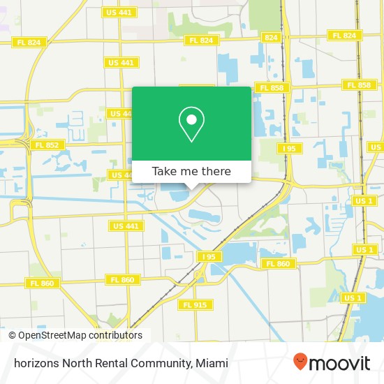 Mapa de horizons North Rental Community