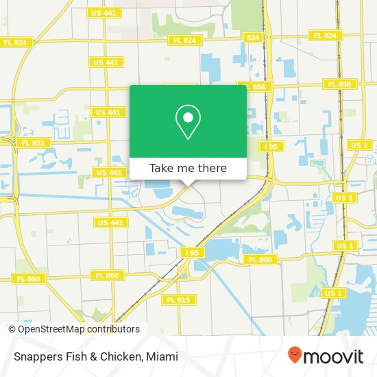 Mapa de Snappers Fish & Chicken