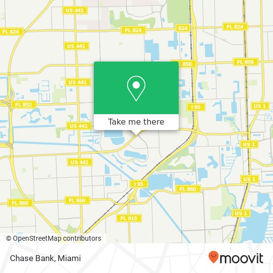 Chase Bank map