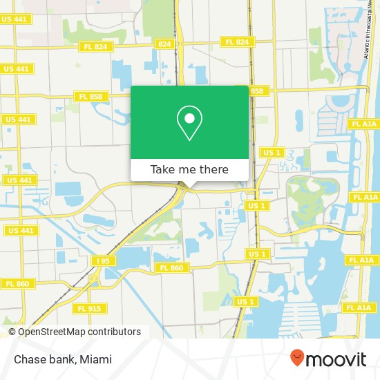 Chase bank map