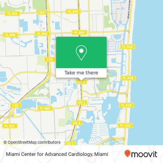 Miami Center for Advanced Cardiology map