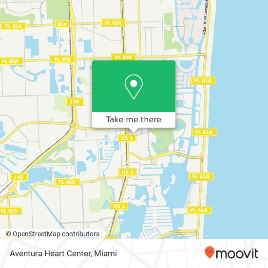 Aventura Heart Center map