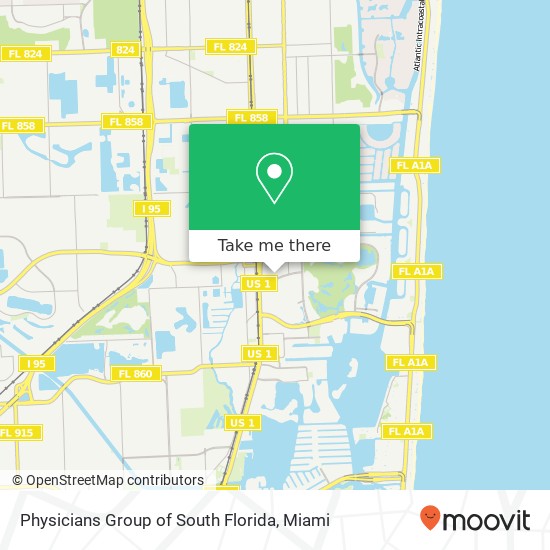 Mapa de Physicians Group of South Florida