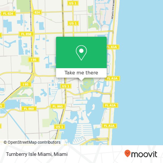 Mapa de Turnberry Isle Miami