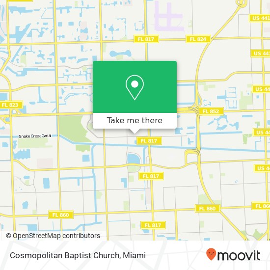 Cosmopolitan Baptist Church map