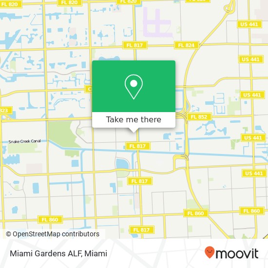 Mapa de Miami Gardens ALF