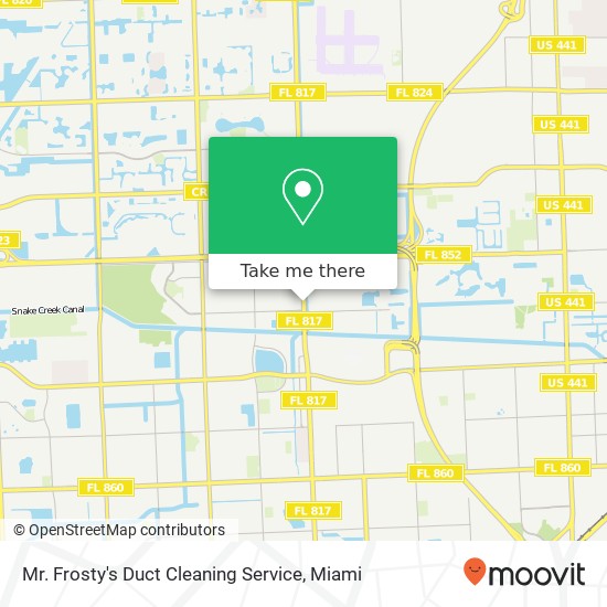 Mr. Frosty's Duct Cleaning Service map