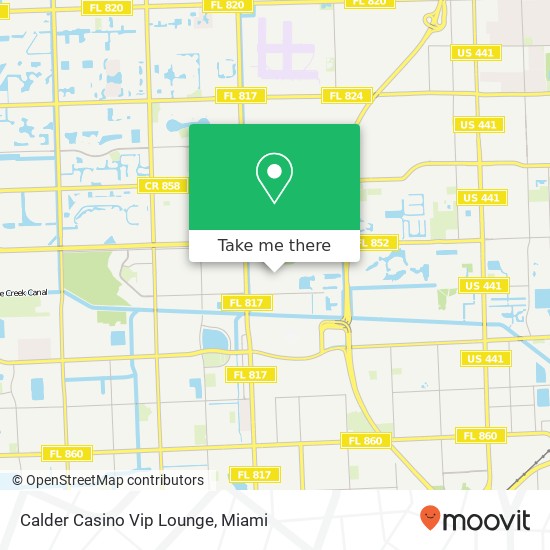 Calder Casino Vip Lounge map