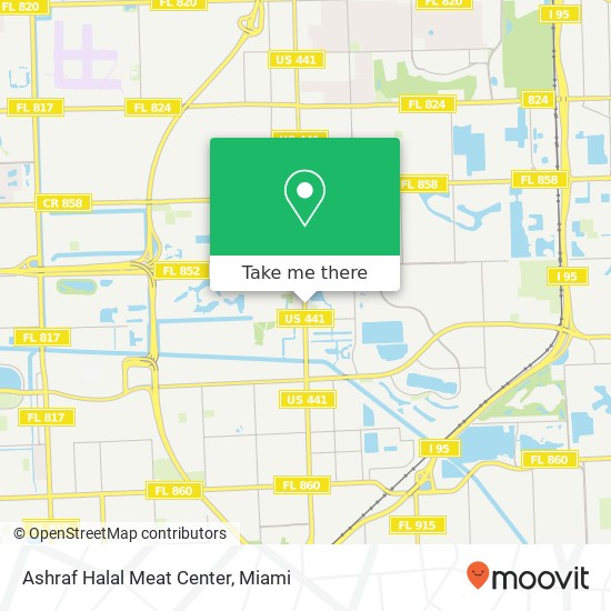 Mapa de Ashraf Halal Meat Center