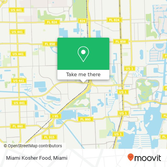 Miami Kosher Food map