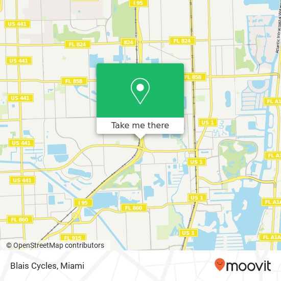 Blais Cycles map