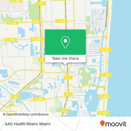 AAG Health Miami map