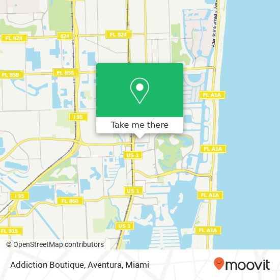 Addiction Boutique, Aventura map