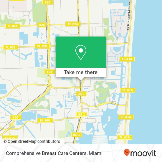 Mapa de Comprehensive Breast Care Centers