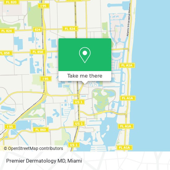 Mapa de Premier Dermatology MD