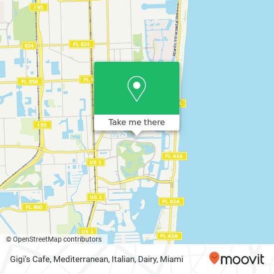 Mapa de Gigi's Cafe, Mediterranean, Italian, Dairy