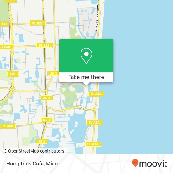 Mapa de Hamptons Cafe