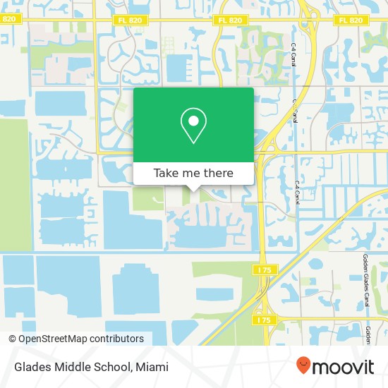 Mapa de Glades Middle School