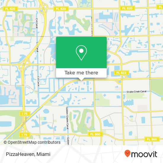 PizzaHeaven map