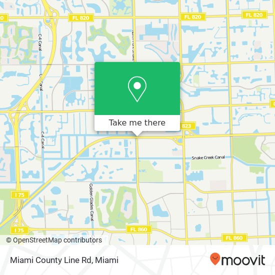 Mapa de Miami County Line Rd