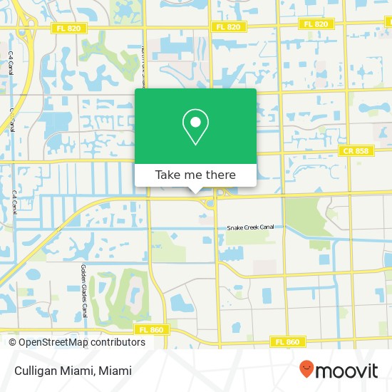 Culligan Miami map