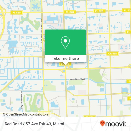 Red Road / 57 Ave Exit 43 map