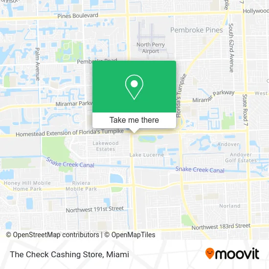 The Check Cashing Store map