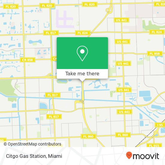 Citgo Gas Station map