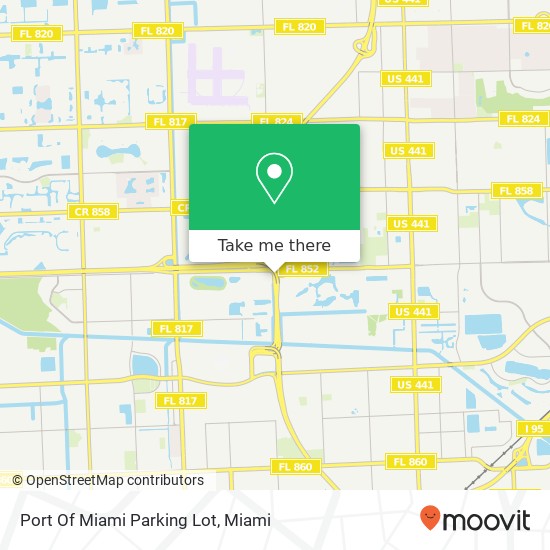 Mapa de Port Of Miami Parking Lot